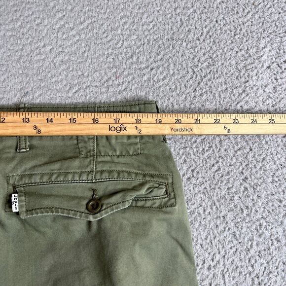 Levi Strauss Cargo Pant Men 38x30 Green Slim Straight Stretch Utility Streetwear - Picture 12 of 16